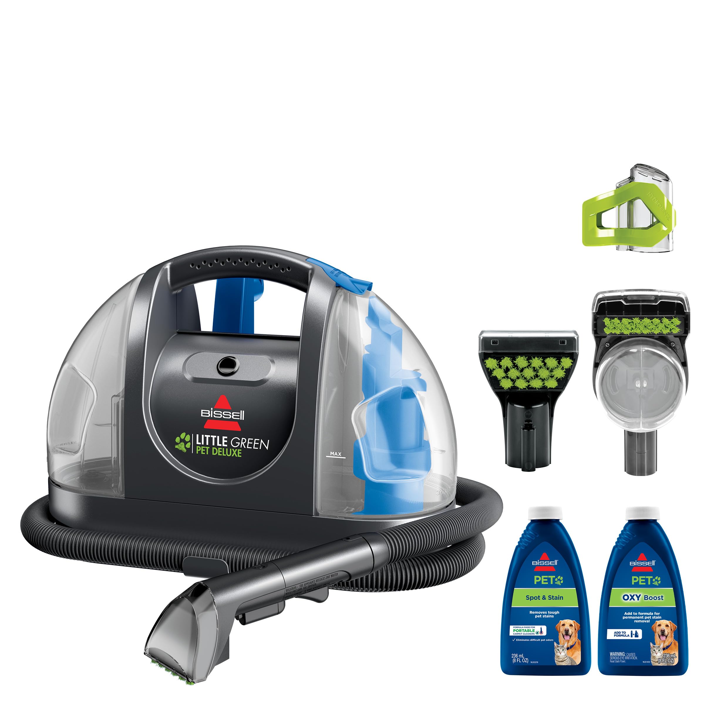 BISSELL Little Green Multi-Purpose Portable Carpet and Upholstery Cleaner, Car and Auto Detailer, with Exclusive Specialty Tools, Green, 1400B
